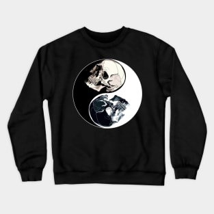 Skull Yin Yang symbol Crewneck Sweatshirt